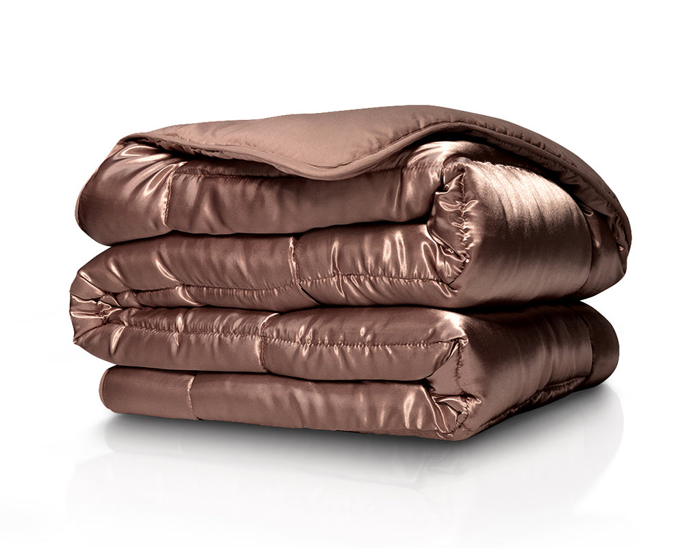 Eazzzy Quilt Satin -  Bruin