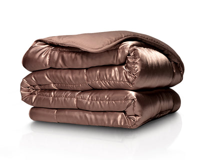 Eazzzy Quilt Satin -  Bruin