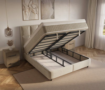 Dreamhouse Neroli Boxspring met Opbergruimte - Beige