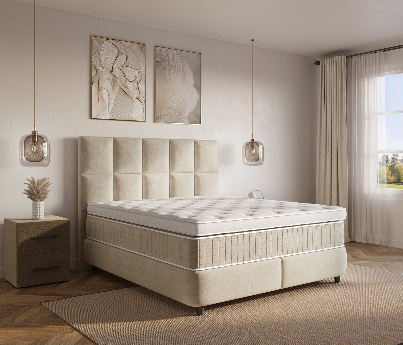 Dreamhouse Neroli Boxspring met Opbergruimte - Beige