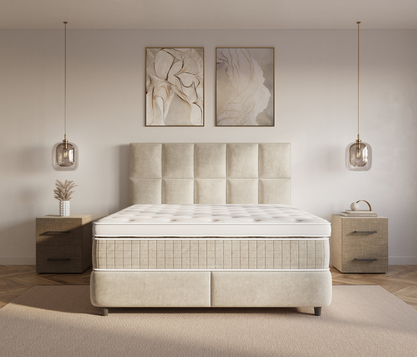 Dreamhouse Neroli Boxspring met Opbergruimte - Beige