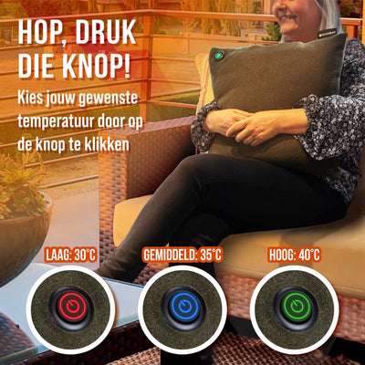 Oplaadbaar Verwarmingskussen - Olijfgroen
