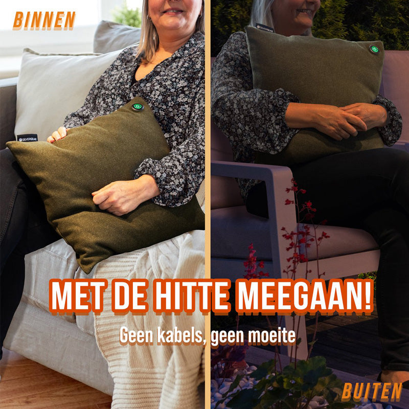 Oplaadbaar Verwarmingskussen - Olijfgroen