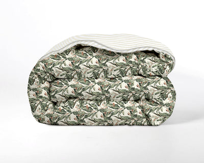 Easy Dekbedden Print - Floral Green