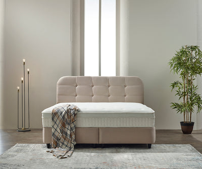 Rondo Boxspring met opbergruimte - Beige