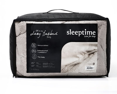 Sleeptime Lazy Dekbed Teddy - Taupe