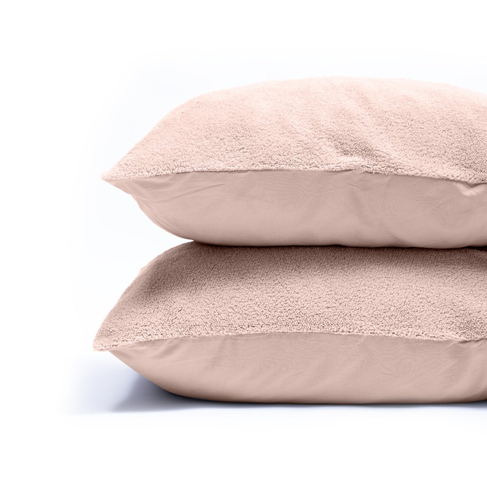 Teddy Kussenslopen Roze - 2-pack