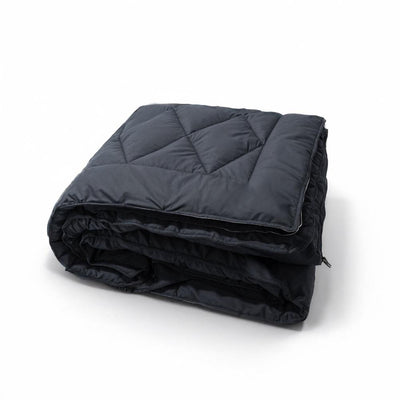 Lazy Partnerdekbed Zwart - 2-in-1 Dekbed met overtrek
