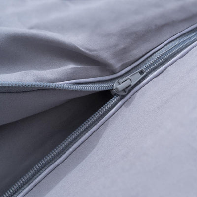 Lazy Partnerdekbed Grijs - 2-in-1 Dekbed met overtrek