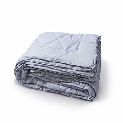 Lazy Partnerdekbed Grijs - 2-in-1 Dekbed met overtrek