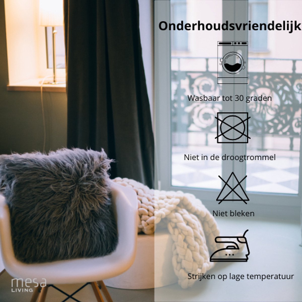 Verduisterend & isolerend gordijn - Lichtgrijs