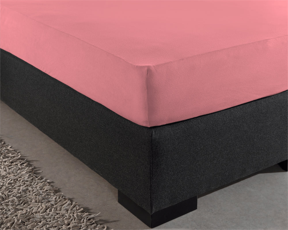 Hoeslaken Jersey - Roze - Budget-Bed.nl