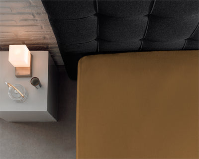 Hoeslaken Dubbel Jersey - Taupe - Budget-Bed.nl
