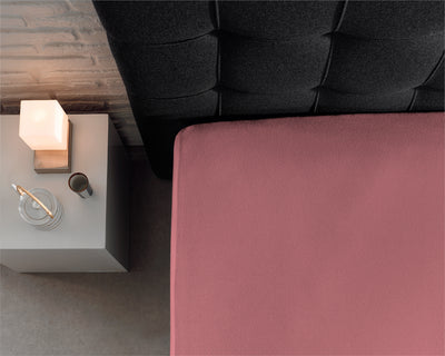 Hoeslaken Dubbel Jersey - Roze - Budget-Bed.nl