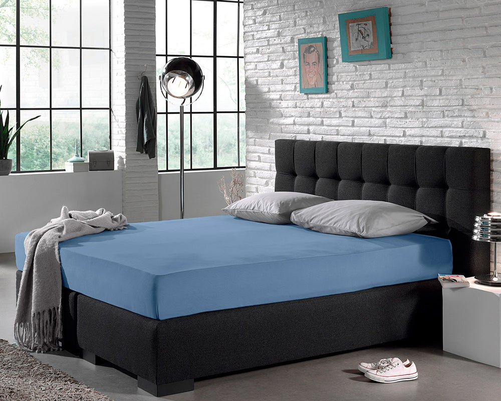 Hotel Hoeslaken Katoen - Blauw - Budget-Bed.nl