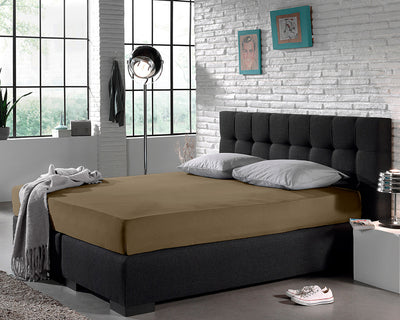 Hotel Hoeslaken Katoen - Taupe - Budget-Bed.nl