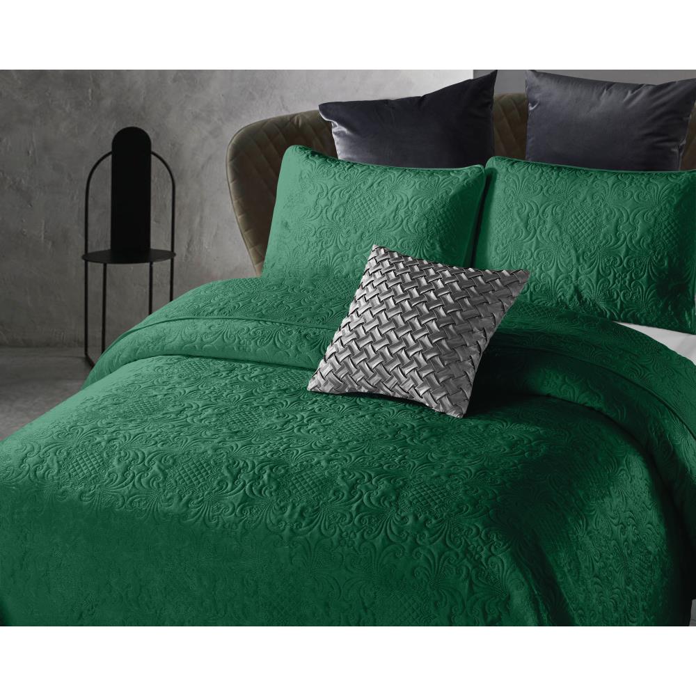 Velvet Clara Bedsprei - Groen - Budget-Bed.nl