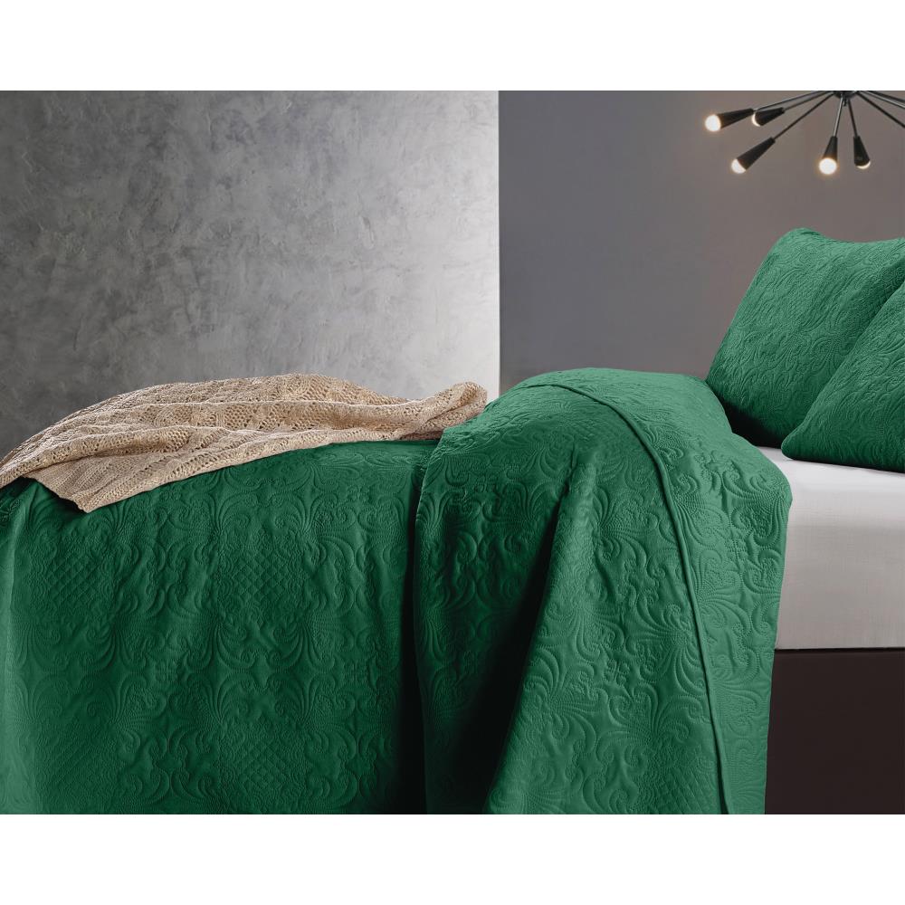 Velvet Clara Bedsprei - Groen - Budget-Bed.nl