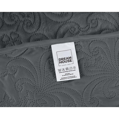 Velvet Clara Bedsprei - Antraciet - Budget-Bed.nl