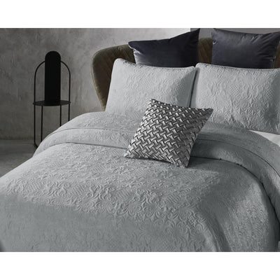 Velvet Clara Bedsprei - Grijs - Budget-Bed.nl