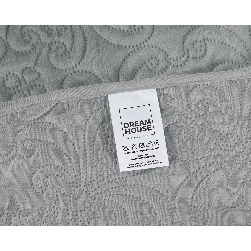 Velvet Clara Bedsprei - Grijs - Budget-Bed.nl