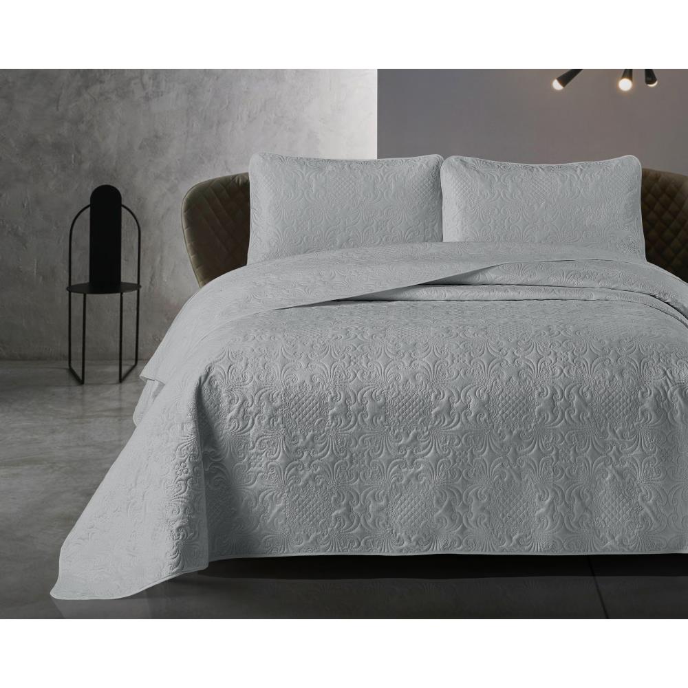 Velvet Clara Bedsprei - Grijs - Budget-Bed.nl
