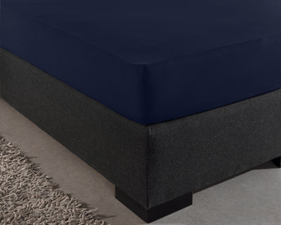 Hoeslaken Enkel Jersey - Indigo Blauw