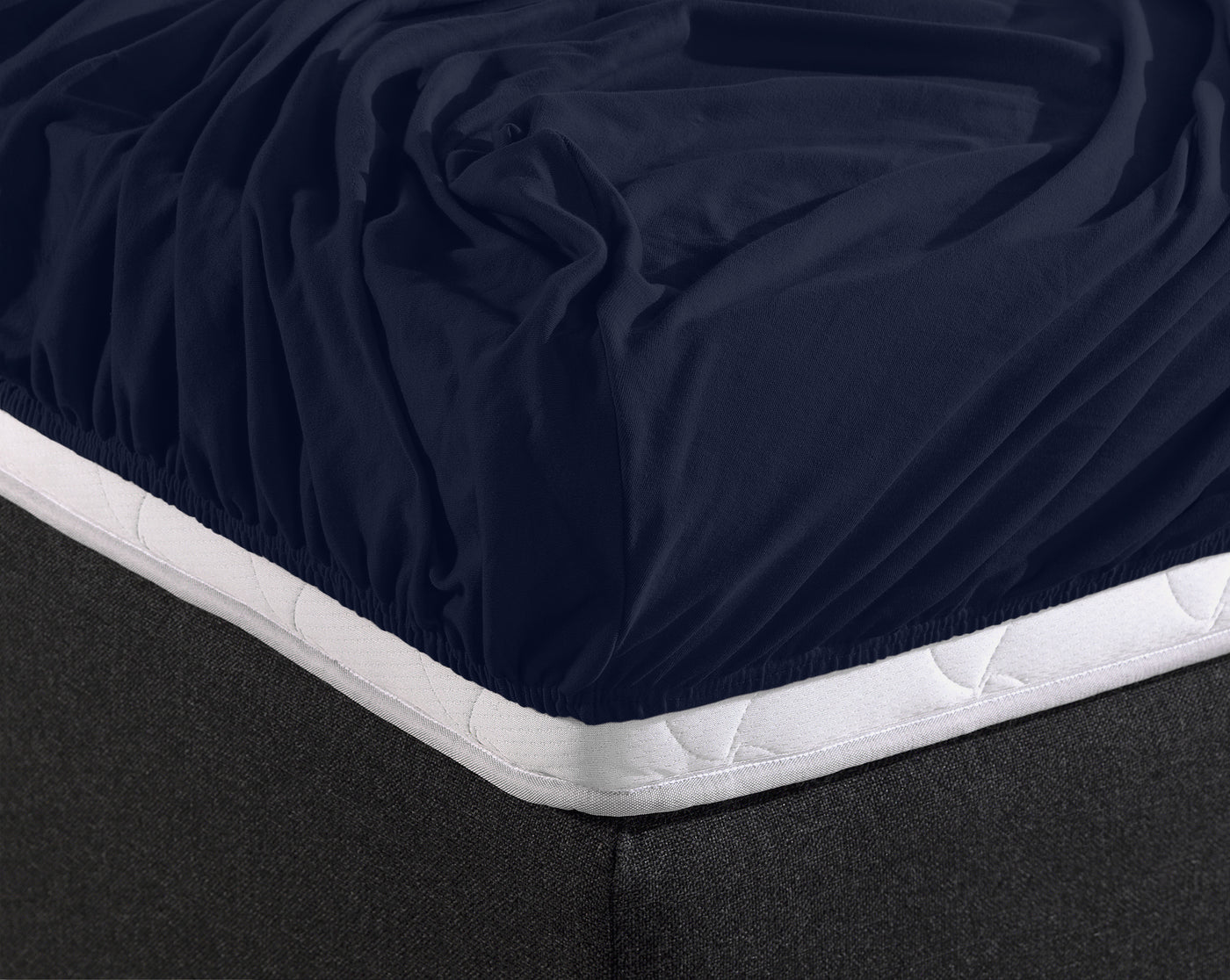 Hoeslaken Enkel Jersey - Indigo Blauw