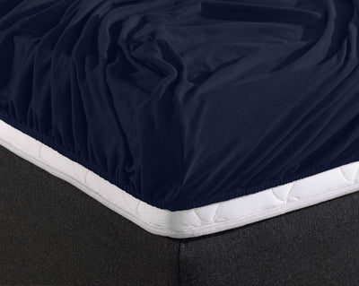 Hoeslaken Enkel Jersey - Indigo Blauw