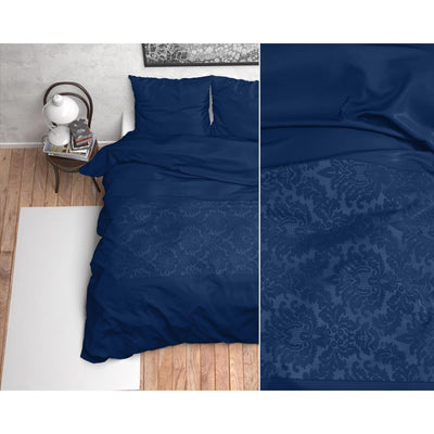 Brussel Dekbedovertrek Micropercal - Blauw - Budget-Bed.nl