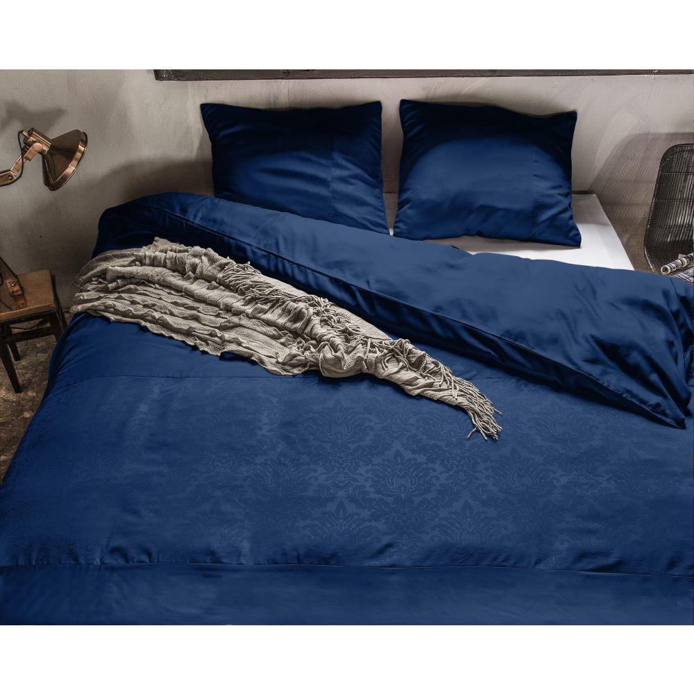 Brussel Dekbedovertrek Micropercal - Blauw - Budget-Bed.nl