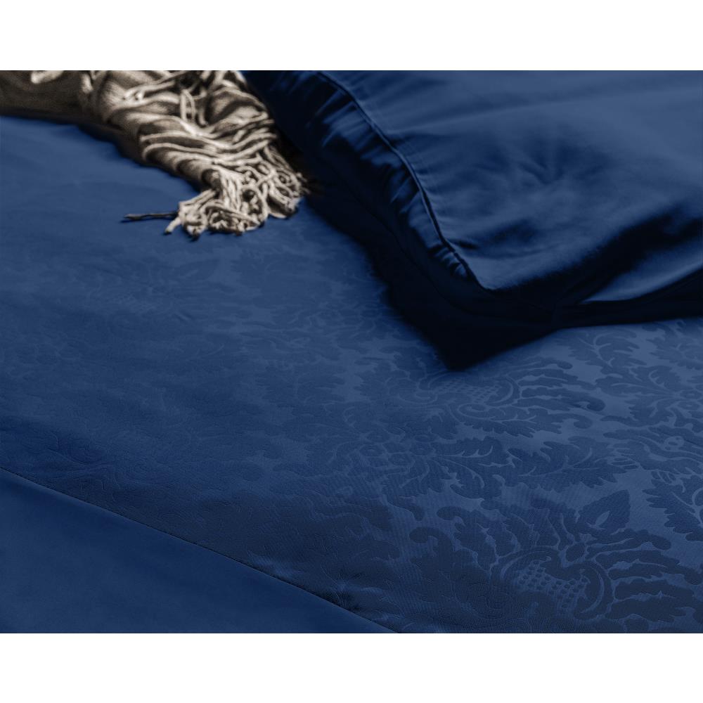 Brussel Dekbedovertrek Micropercal - Blauw - Budget-Bed.nl