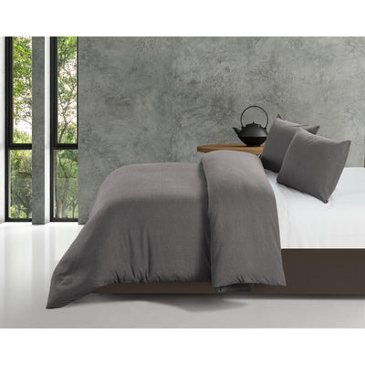 Bamboo Touch Dekbedovertrek - Antraciet - Budget-Bed.nl