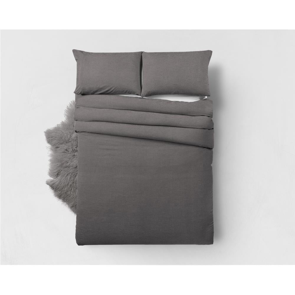 Bamboo Touch Dekbedovertrek - Antraciet - Budget-Bed.nl