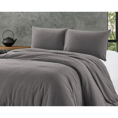 Bamboo Touch Dekbedovertrek - Antraciet - Budget-Bed.nl