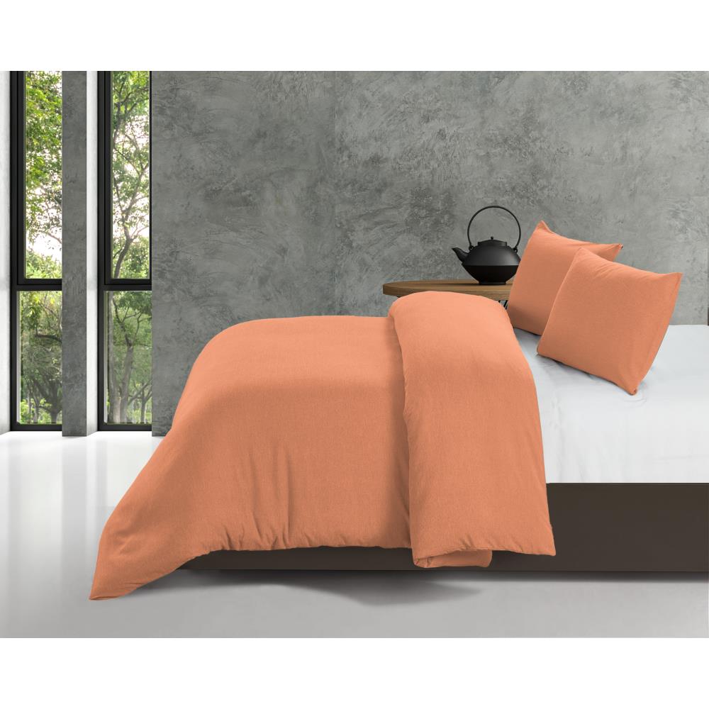 Bamboo Touch Dekbedovertrek - Pastel Oranje - Budget-Bed.nl