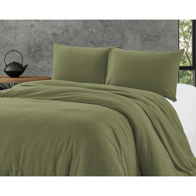 Bamboo Touch Dekbedovertrek - Olijfgroen - Budget-Bed.nl