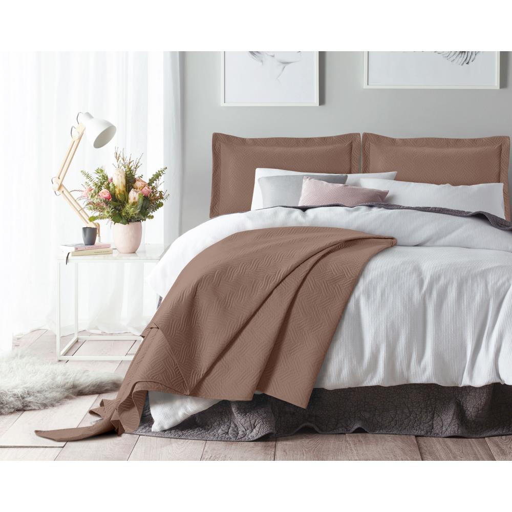 Wave Bedsprei - Taupe