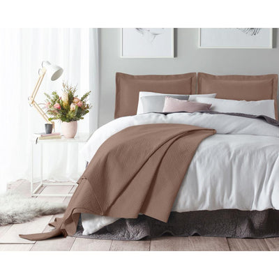 Wave Bedsprei - Taupe