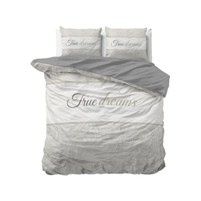 True Dreams 2 Dekbedovertrek 100% Katoen - Grijs