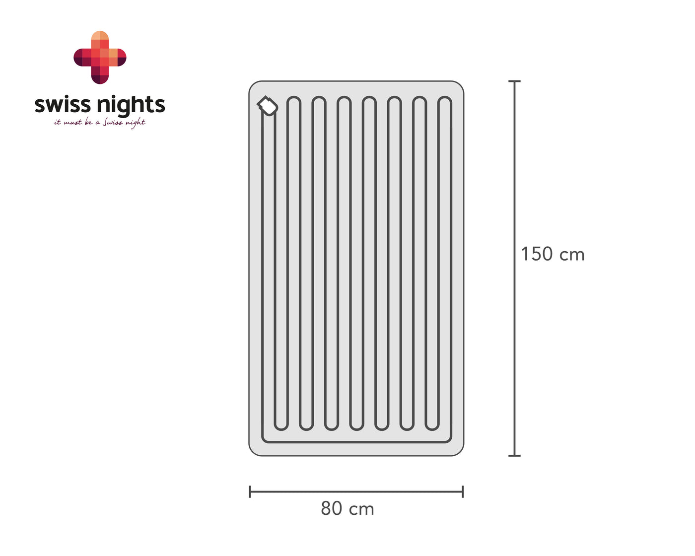 Swiss Nights Elektrische Deken - 1- en 2-persoons