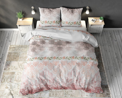 Andrea Dekbedovertrek Katoen - Roze - Budget-Bed.nl