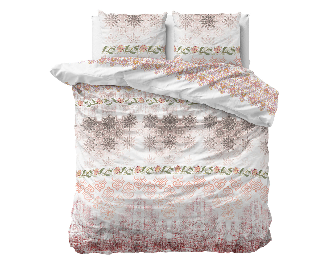 Andrea Dekbedovertrek Katoen - Roze - Budget-Bed.nl