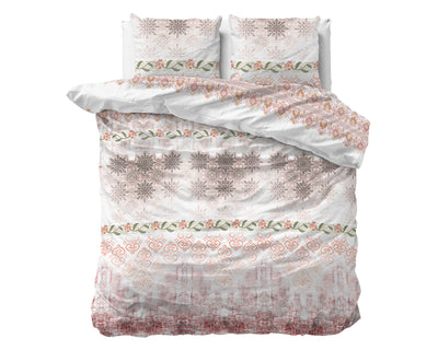 Andrea Dekbedovertrek Katoen - Roze - Budget-Bed.nl