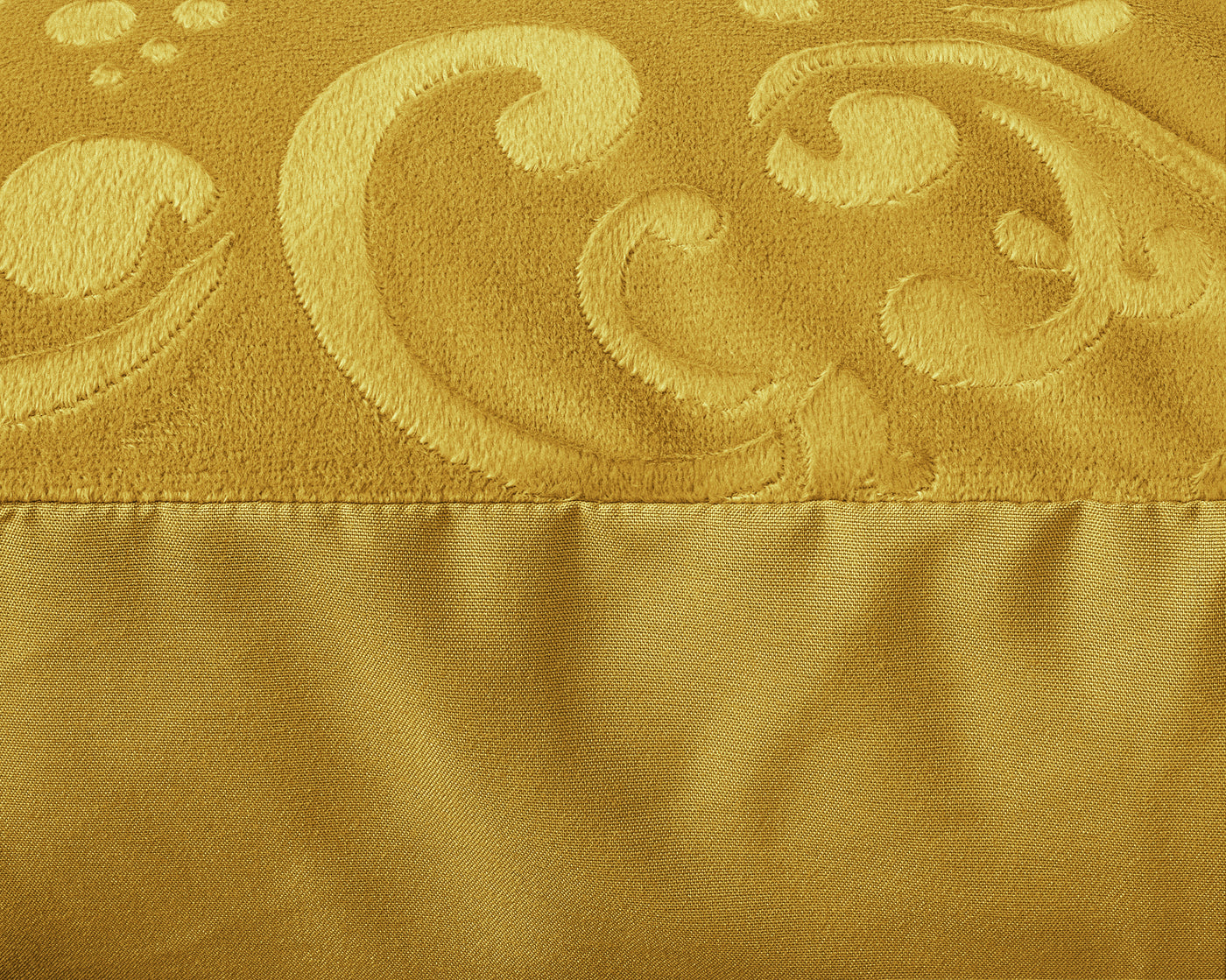 Embossed Velvet Sultan Dekbedovertrek - Goud