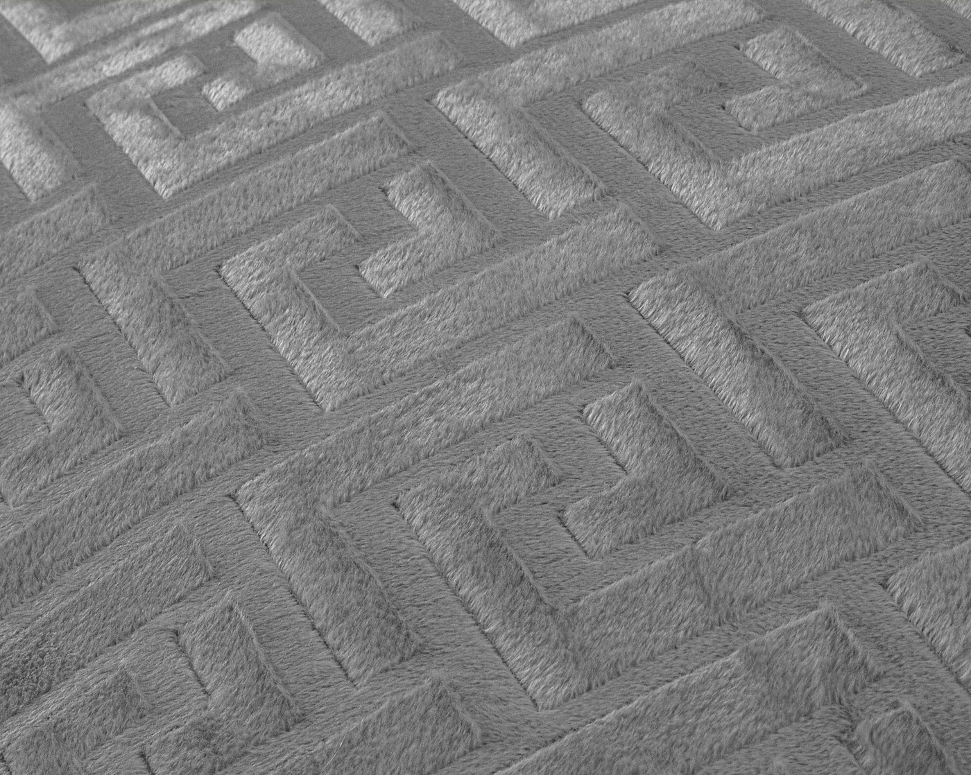 Embossed Velvet Fashion Dekbedovertrek - Grijs