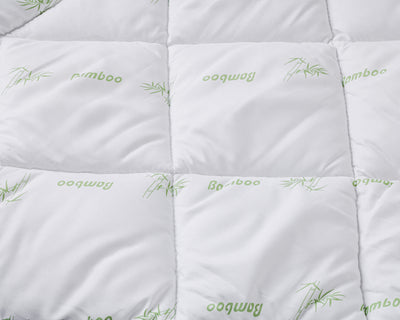 Bali Bamboe Enkel Dekbed - Wit