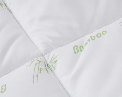 Bali Bamboe Enkel Dekbed - Wit