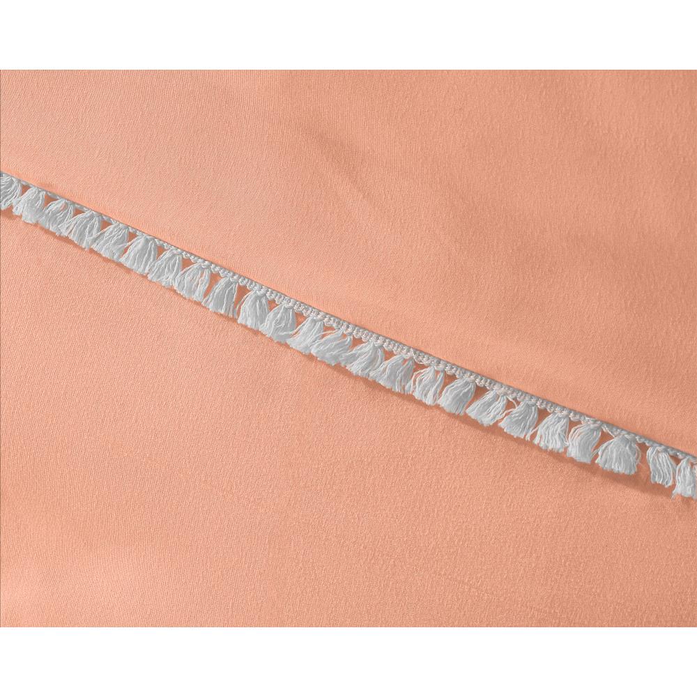 Dekbedovertrek Ball Fringe - Micropercal - Roze