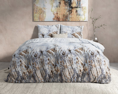 Janine Dekbedovertrek Flanel (Warm) - Grijs - Budget-Bed.nl